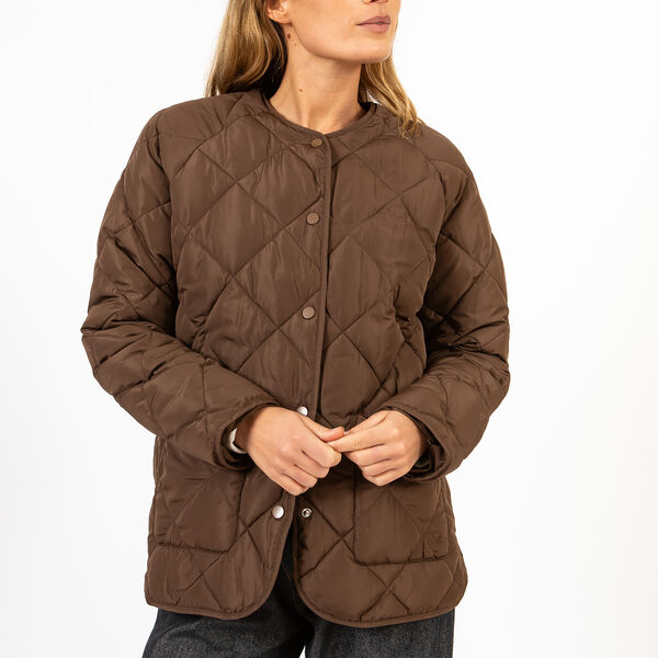 CC Heart ASTA locker geschnittene Steppjacke, chocolate brown, Coster Copenhagen