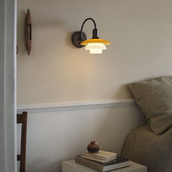 PH 2/2 Wall Lamp Centenary Edition, amber/opal white, Louis Poulsen