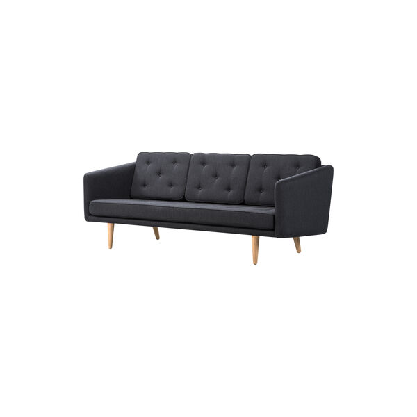 FF2003 No. 1 Sofa 3P, mood 2104/oak oil, Fredericia Furniture
