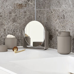 Tischspiegel mit 5-facher Vergrößerung, taupe, Zone Denmark