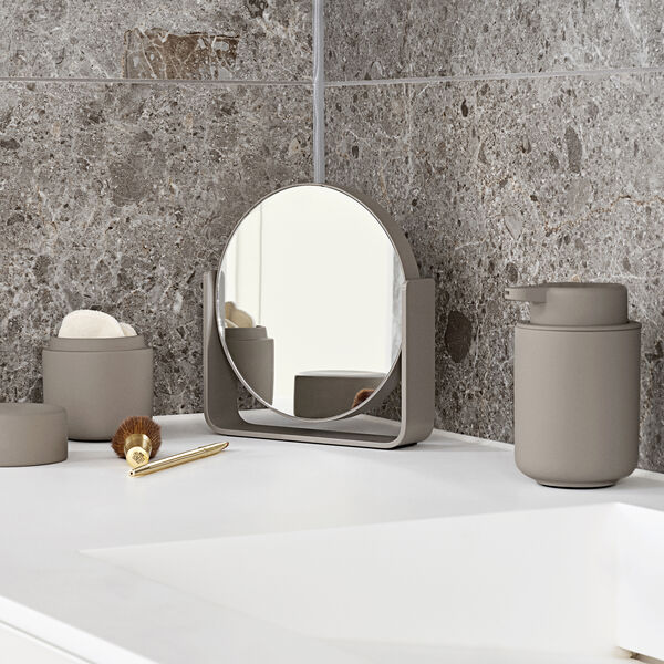 Tischspiegel mit 5-facher Vergrößerung, taupe, Zone Denmark