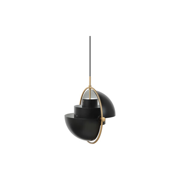Multi-Lite Pendelleuchte, charcoal black/messing, GUBI