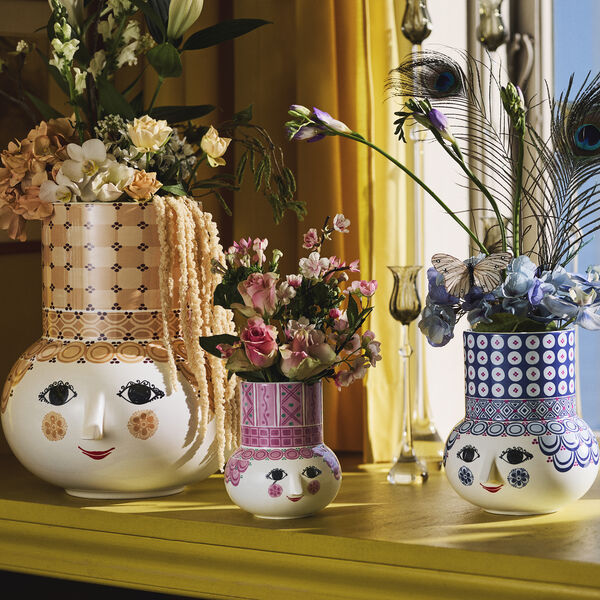 Olga Vase, blau, Bj&oslash;rn Wiinblad