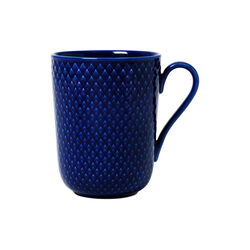 Rhombe Color Mug with Handle, dark blue, Lyngby Porcel&aelig;n
