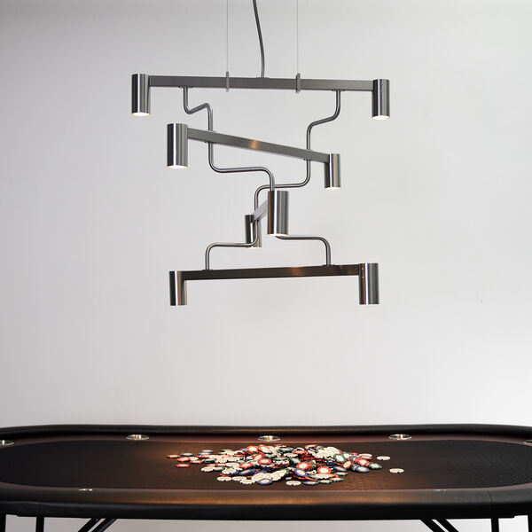 Kennedy Chandelier, steel, Rubn