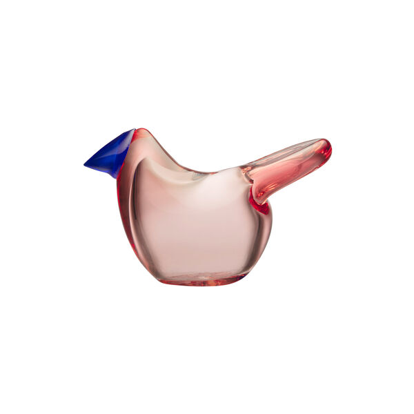 Birds by Toikka Flycatcher, salmon pink-blue, Iittala