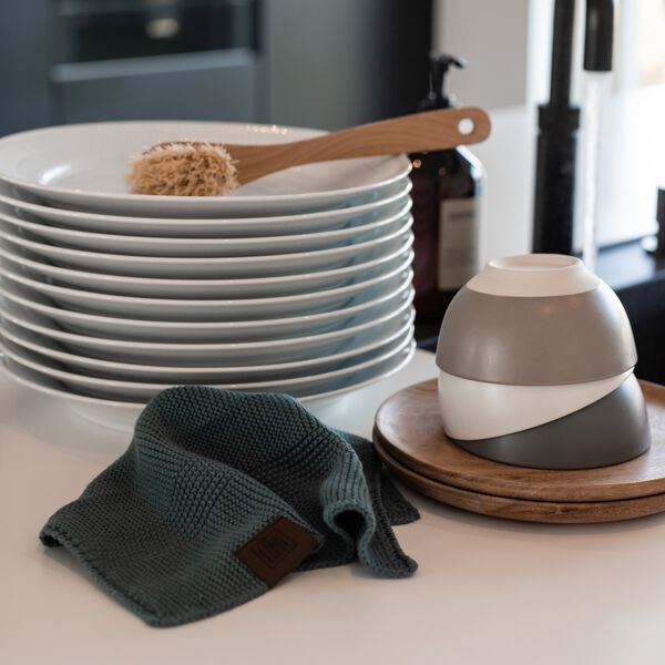 Knitted Cloth, dark grey, By LOHN