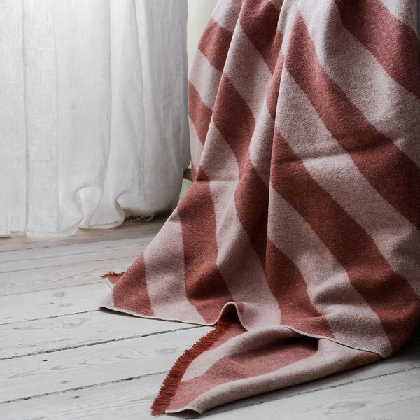 Fishbone Throw, rusty red, ELVANG