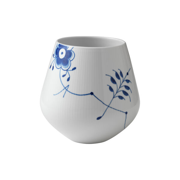 Blaue Mega Riflet Vase 20,5 cm, Royal Copenhagen