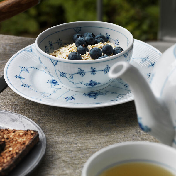 Musselmalet Gerippt Schale 47 cl, Royal Copenhagen