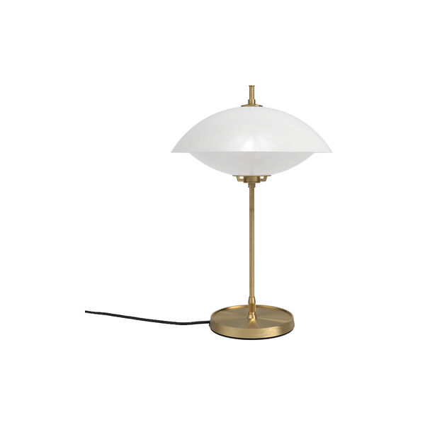 Clam&trade; Table Lamp, opal/brass, Fritz Hansen