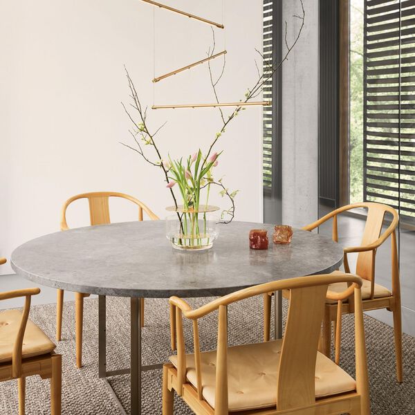 OneLine Zigbee Pendant, brass, Fritz Hansen