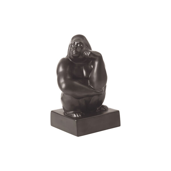 Gorilla-Figur mit der Hand an der Wange, Royal Copenhagen