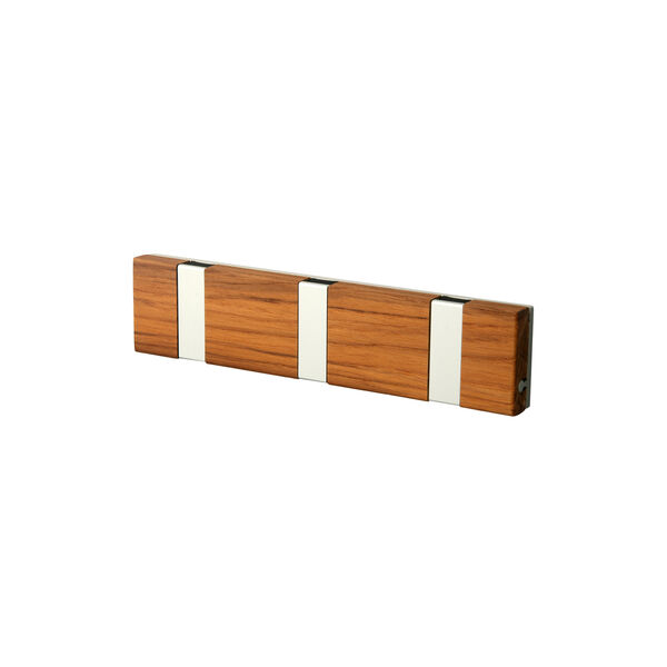 KNAX Lite 3 Coat Rack, teak/grey, LoCa