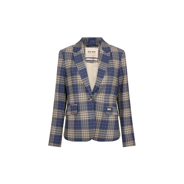 MMBlake karierter Blazer, crown blue, MOS MOSH