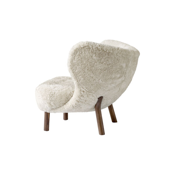 Little Petra VB1 Lounge Chair & Pouf ATD1, Moonlight/oiled walnut Little Petra VB1 Lounge Chair & Pouf ATD1, Moonlight/oiled walnut, &Tradition