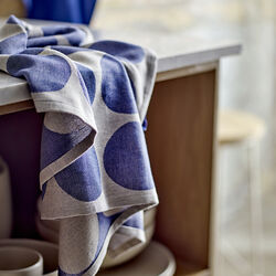 Bubbles Tea Towel, royal blue, S&ouml;dahl