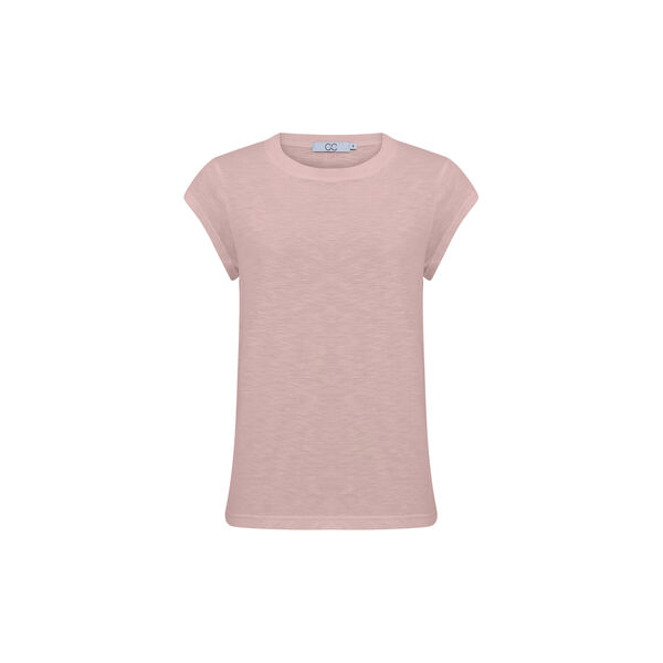 CC Heart Basic Rundhals-T-Shirt, old rose, Coster Copenhagen