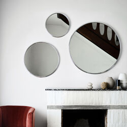 Sillon SH4 Wall Mirror, chrome, &Tradition