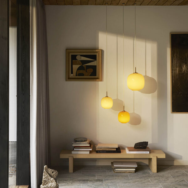 VL45 Radiohus Pendant, pale yellow, Louis Poulsen