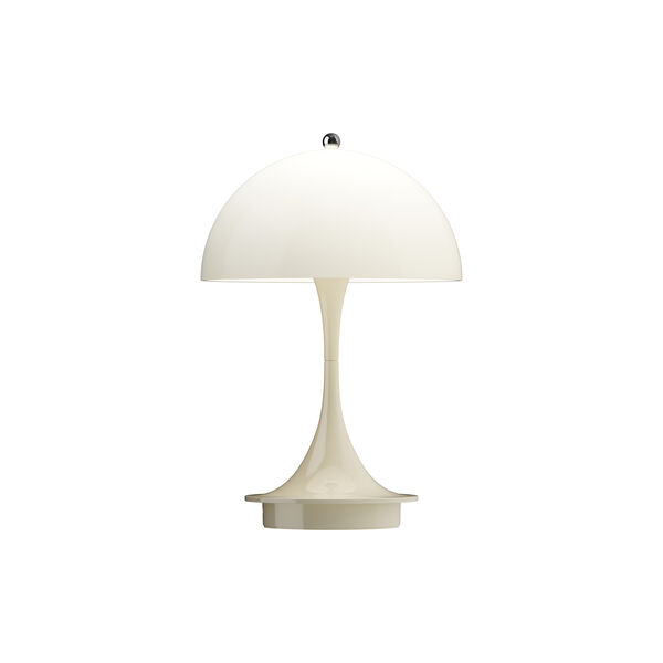 Panthella 160 Portable Table Lamp, opal beige, Louis Poulsen