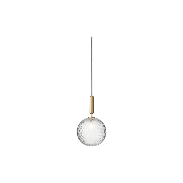 Miira 1 Large Pendant, brass/optic clear, Nuura
