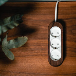 Power Strip, walnut/white, KRISTIAN JUUL