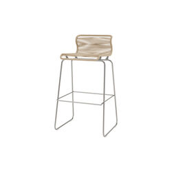 Panton One Bar Stool, paper nature/steel, Montana Furniture