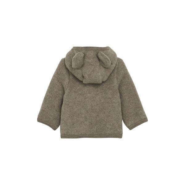Jacket Ears Wool Fleece, savannah melange, HUTTEliHUT