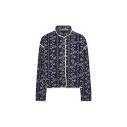 Short Padded jacket, dark wildflower, Ilse Jacobsen Hornb&aelig;k