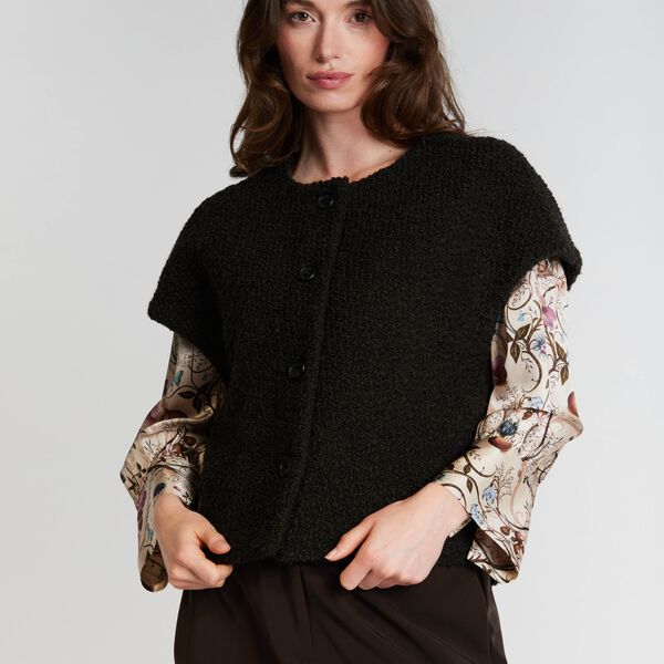 3560PBOKonia waistcoat, dark brown, PBO