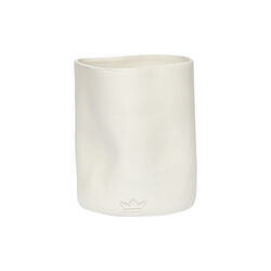 Dented utensil jar, white, Dutchdeluxes