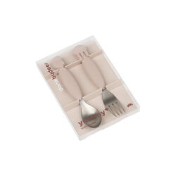 Sea Friends YummyPlus Gabel- und Löffelset, puder, Done by Deer