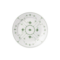 Gr&uuml;ner Musselmalet gerippter Teller &Oslash; 25 cm, Royal Copenhagen