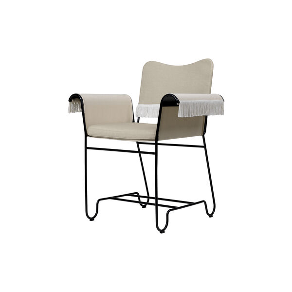 Tropique Esszimmerstuhl mit Fransen, Leslie Limonta 12/klassisch schwarz, GUBI