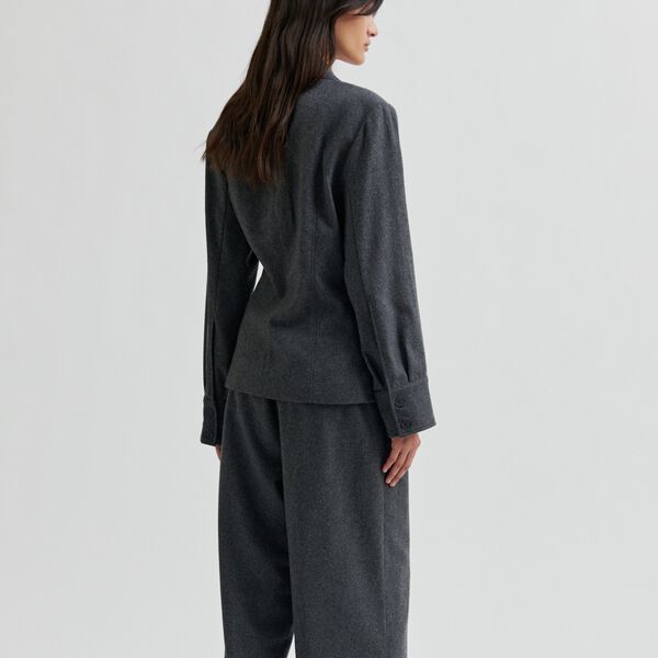 Milea Trousers, dark grey melange, Second Female