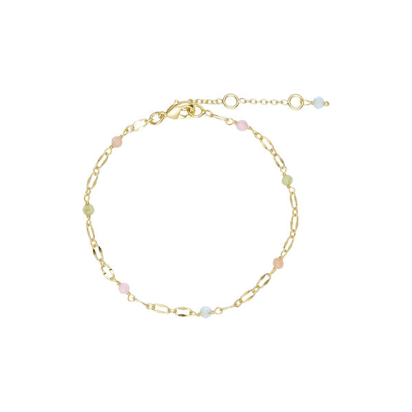 Lina bracelet w. gemstones, gold plated/pearls, Pure by Nat