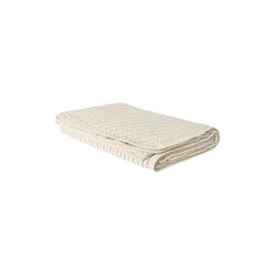 Faye Bedspread, ivory stripe, Studio Feder