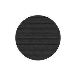 Corduroy glass mat Circle, black ink, LIND DNA