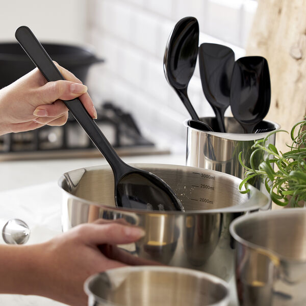 NEW Classic Cooking Spoon, carbon black, Rosti