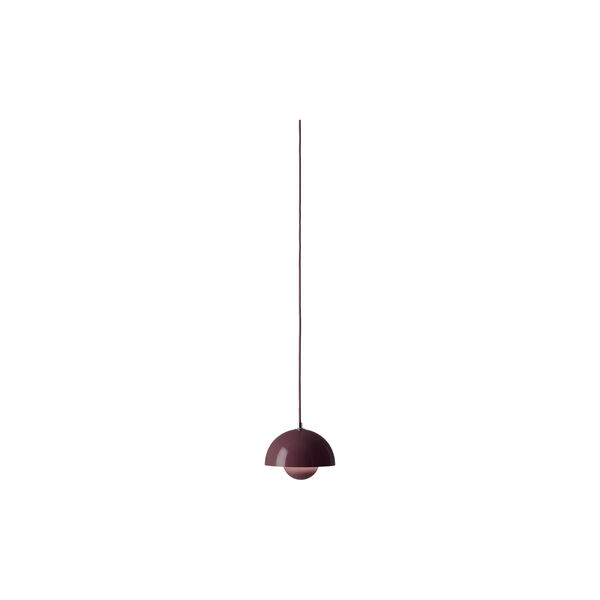 Flowerpot VP10 Pendant, dark plum, &Tradition