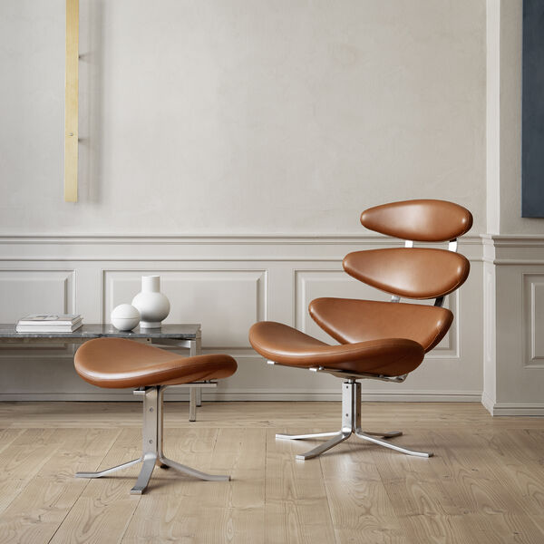 Corona Chair Loungesessel, nutshell, Fredericia Furniture
