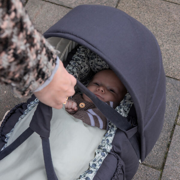 Hood for 3-in-1 Baby Nest, blue olive, Sebra