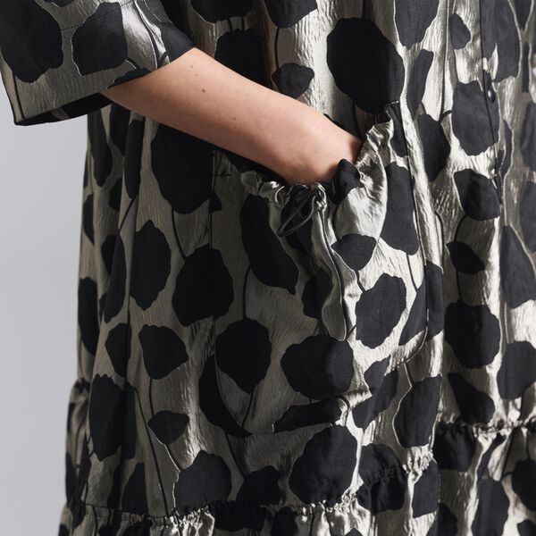 Flowerbomb long dress, stone/black flowerbomb, BITTE KAI RAND