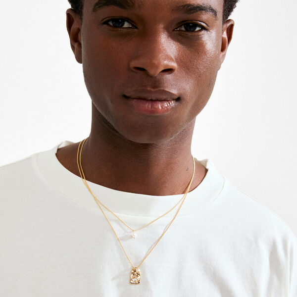 FIRE halskette 2-in-1 set, vergoldet, Pilgrim