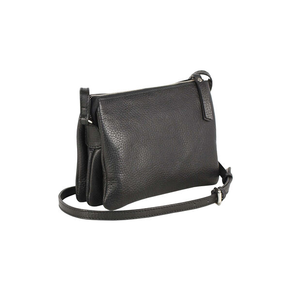 Vera Crossbody Tasche, Grain, schwarz, Markberg