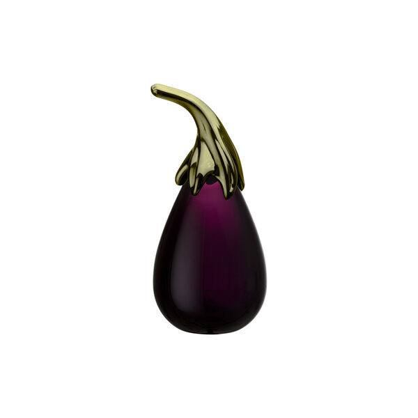 Aubergine glass figure, lilac, Iittala