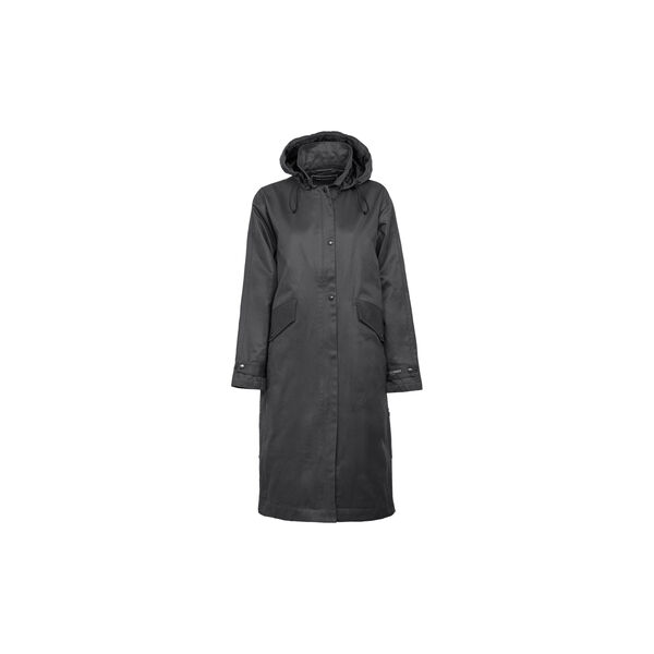 Padded Coat, dark brown check, Ilse Jacobsen Hornb&aelig;k