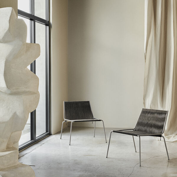 Noel Lounge Chair, black/dark grey wool, Thorup Copenhagen