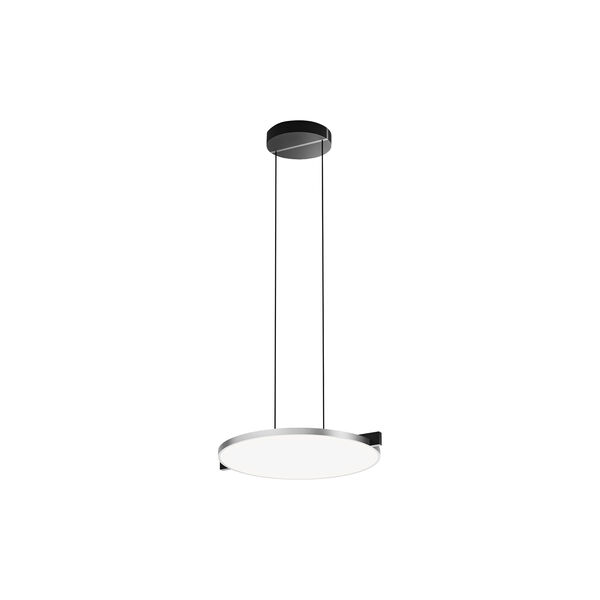 INLAY S3 DISC Pendant, matt black/satin silver, LIGHT-POINT